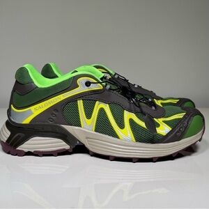 salomon green sneakers